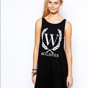 WILDFOX Crest Logo Tank Dress
